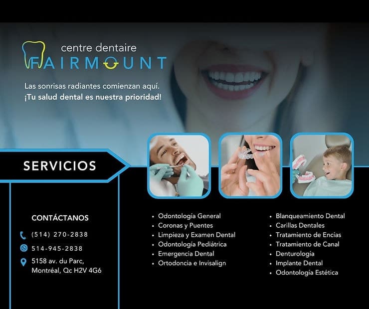 servicios que ofrece el centro dental fairmount