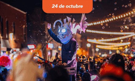 Rue Notre-Dame à Lachine en Halloween