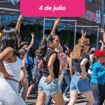 Taller de baile latino en el marché Jean-Talon