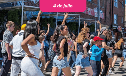 Taller de baile latino en el marché Jean-Talon